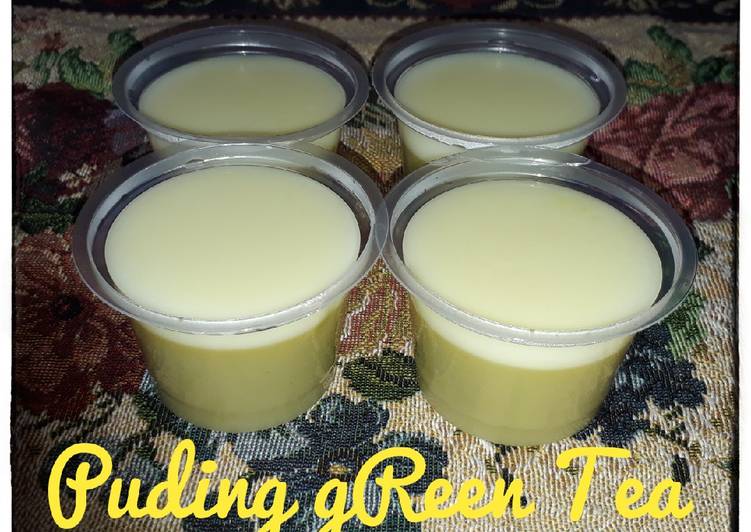 Resep Puding gReen Tea Vla Vanilla yang Enak Banget