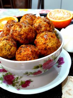 عکسی از دستور کوفته قرمزه نخودچی با مرغ
