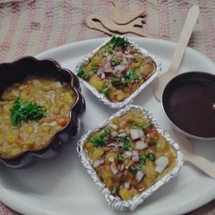 A picture of #TheChefStory#ATW1#Kolkata style Ghugni Chaat.