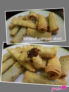 Foto resep Kerupuk Pangsit Abon