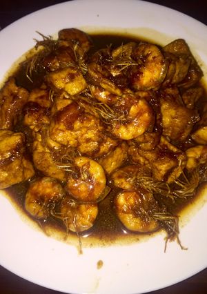 Foto resep Udang tahu kecap