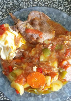 Una foto de Bife a la cacerola