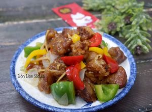 Hình của món Thịt Heo Chiên Giòn Sốt Chua Ngọt Kiểu Hoa.