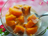 Postre de calabaza con leche
