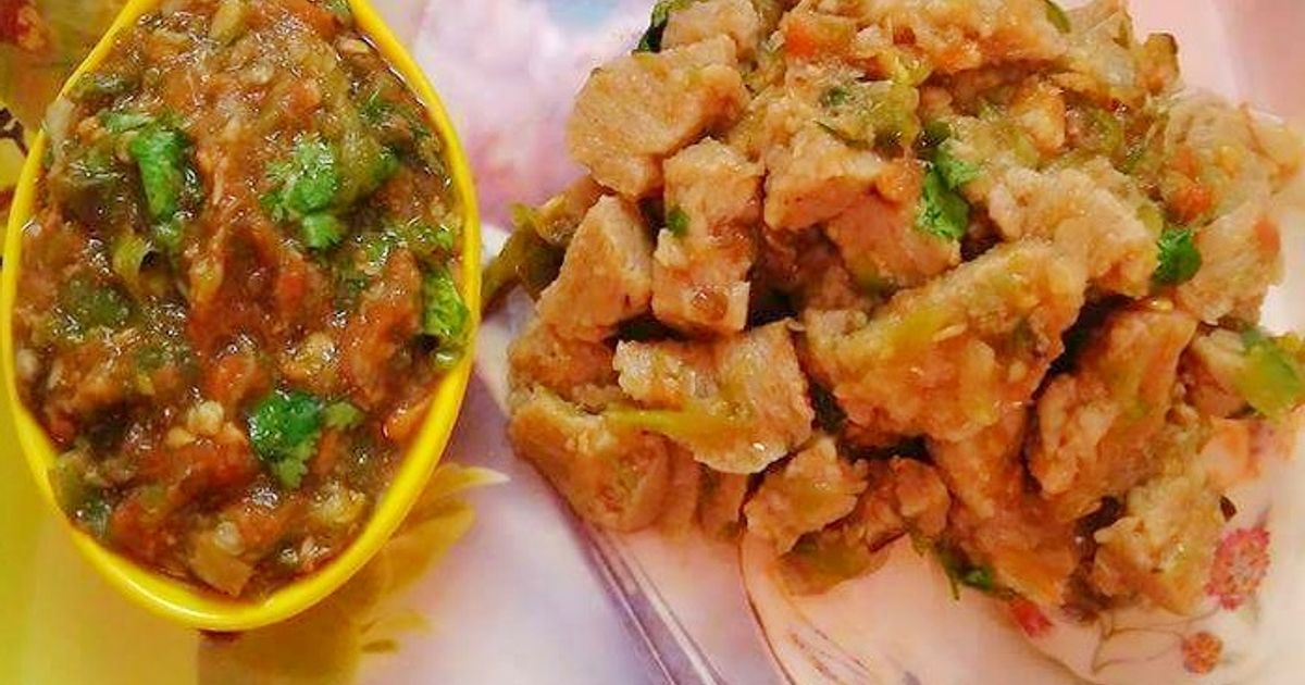 Soya Dry Fish Chutney Recipe by Akum Raj Jamir - Cookpad