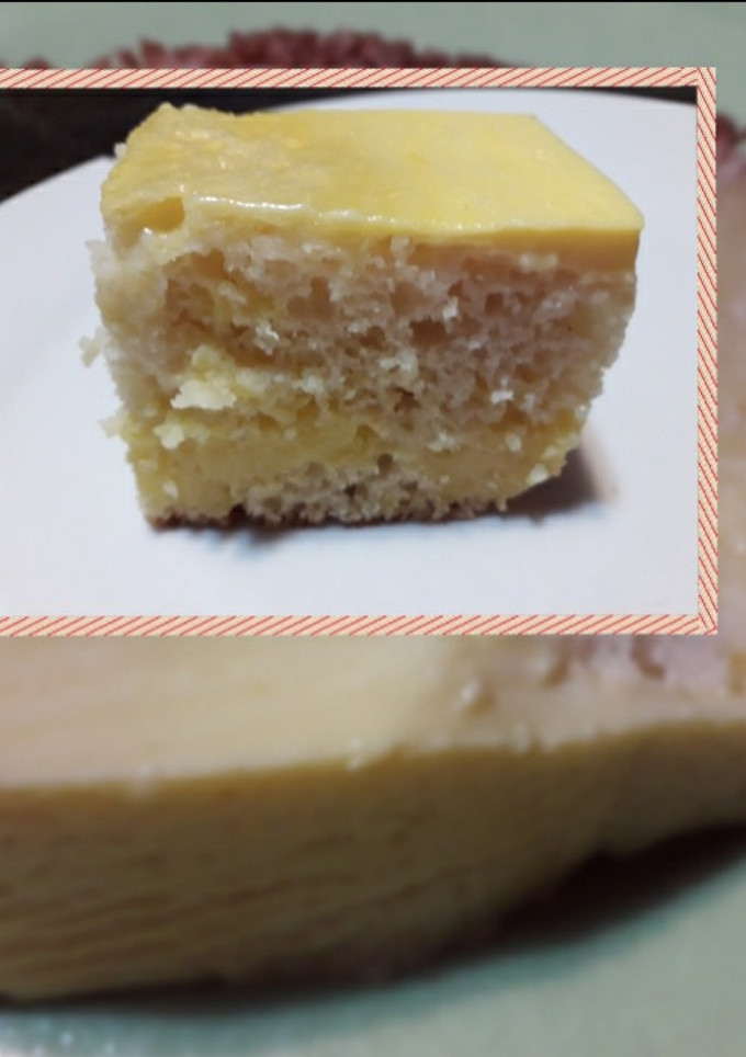 Una foto de Torta flan de vainilla 🍮😋