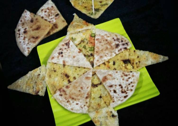 Easiest Way to Make Super Quick Homemade Mawa Paratha (leftover sweet paratha.)