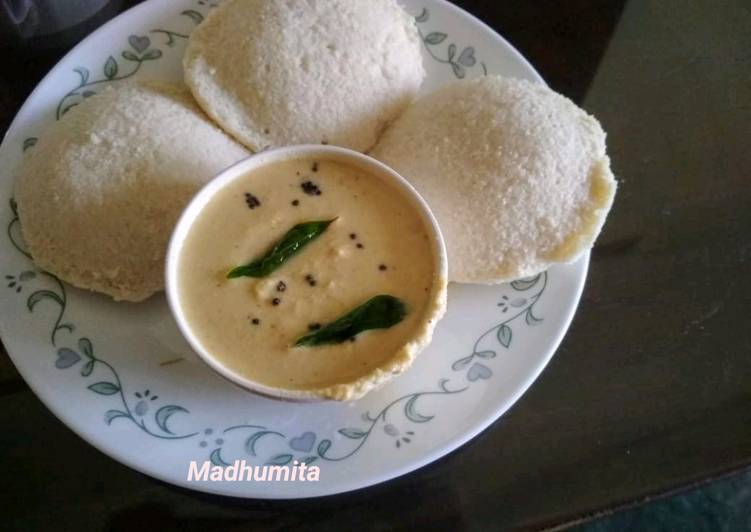 How to Make 3 Easy of Rice Idli with Dal Chutney