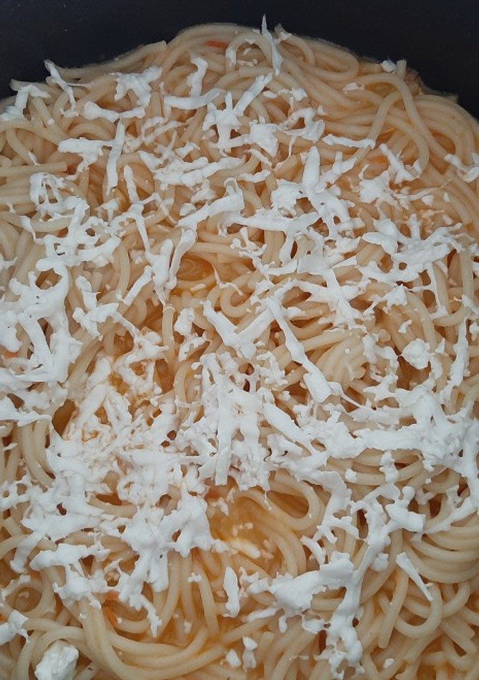 Una foto de Delicioso spaghetti sencillo