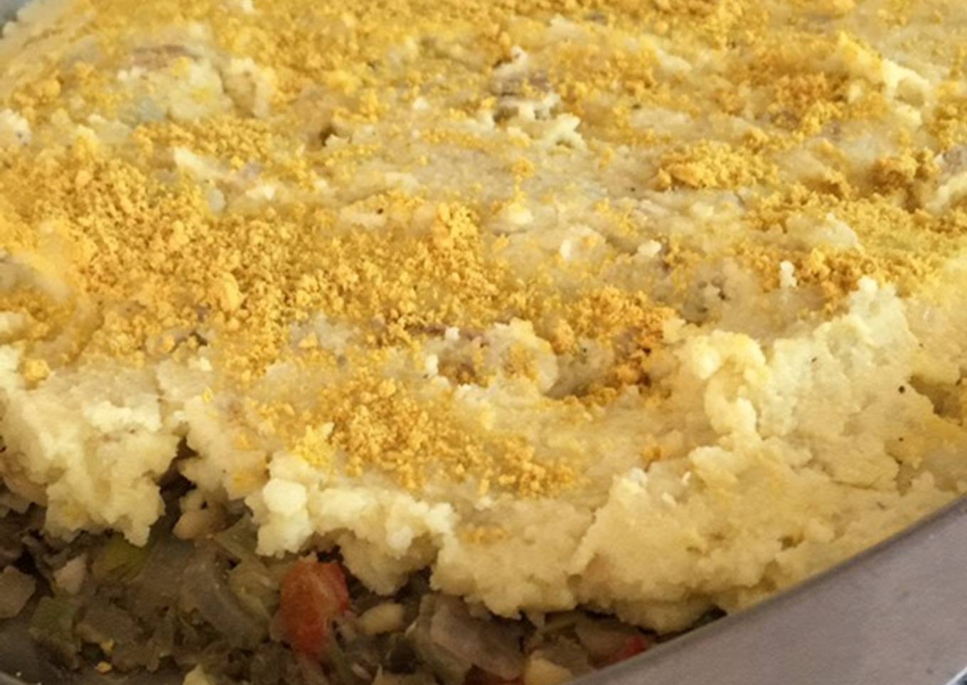 Pastel de papa vegano