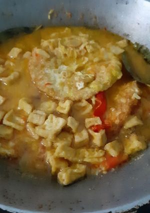 Foto resep Sambal goreng tahu & telor ceplok