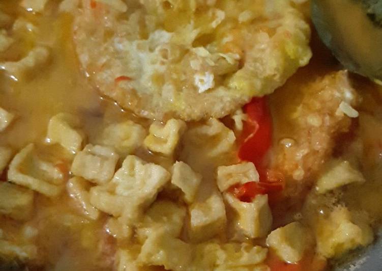 Sambal goreng tahu & telor ceplok
