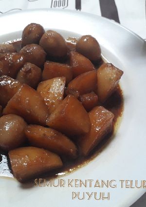 Foto resep Semur kentang telur puyuh