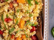 A picture of baked fusilli
