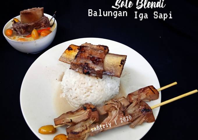 STEP-BY-STEP GUIDE! Recipe Sate Blendi Balungan Iga Sapi