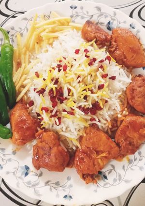 عکسی از دستور جوجه ترش تابه ای