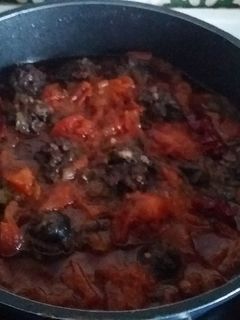 Una foto de Entomatada de mondongo a la extremeña por el chef David rico ric