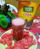 Licuado de sandía con chia