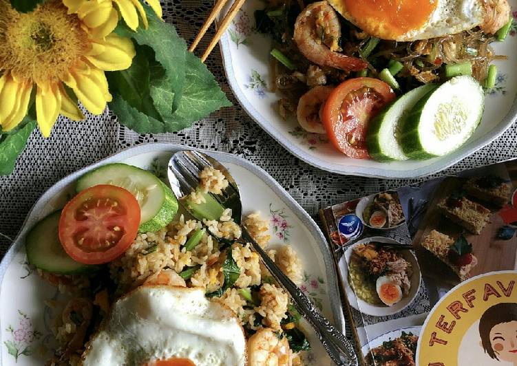 Resep Nasi dan Bihun Goreng Thai Udang, Lezat Sekali