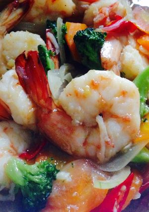 Foto resep Udang saus tiram