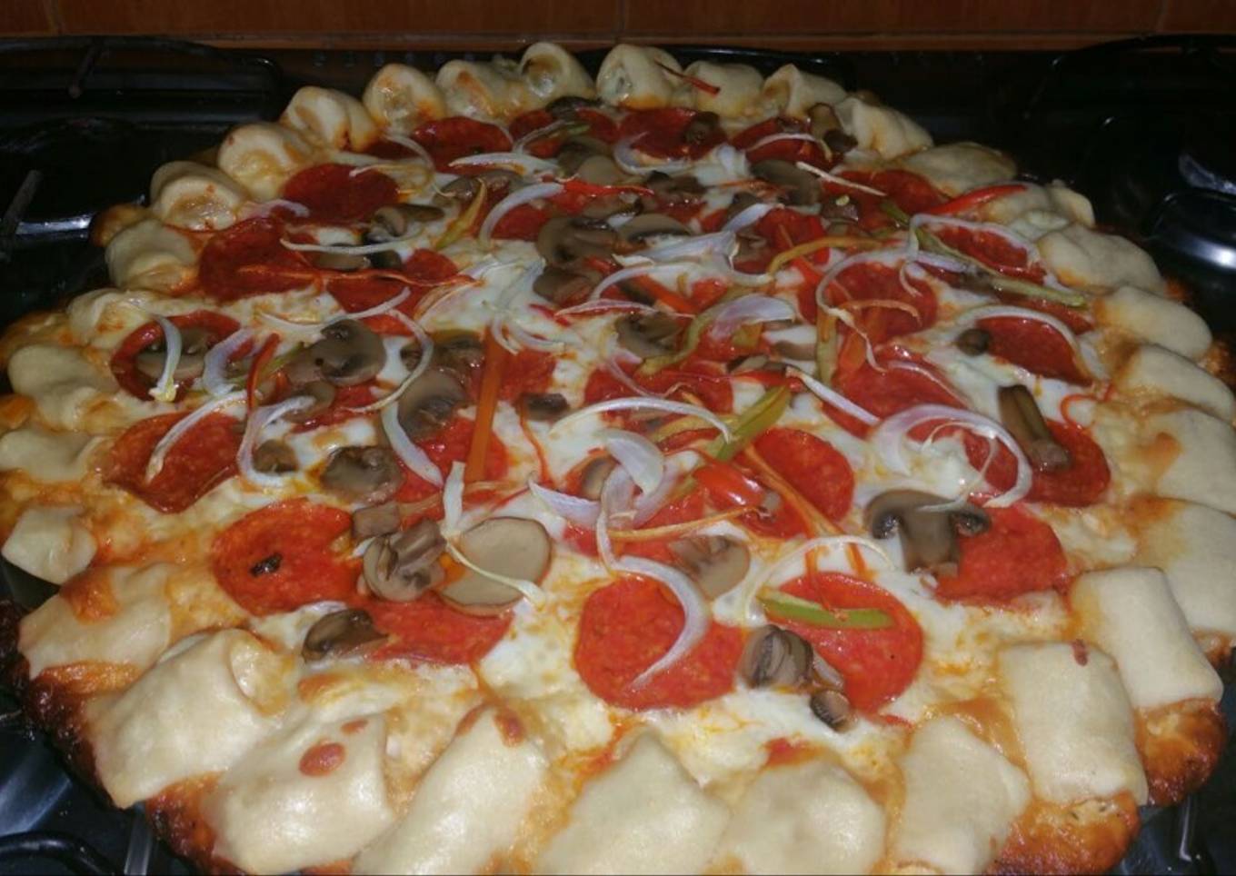 La pizza Home made del chef Diaz