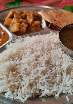 A picture of Lunch Thali.