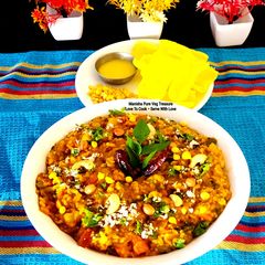 A picture of One Pot Bisibele Bhaath South Indian Meal - Bangalore (Karnataka) Special Comfort Food.