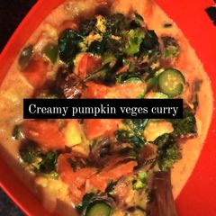 A picture of Pumpkin curry.