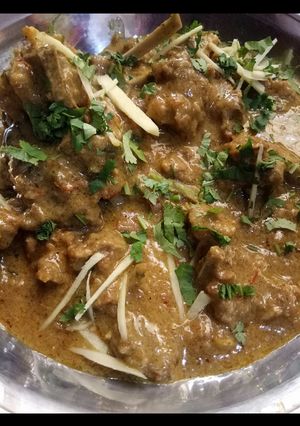A picture of Mutton karahi.