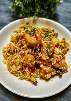 Foto resep Udang Krispi Telur Asin | Crispy Shrimp with Salted Egg
