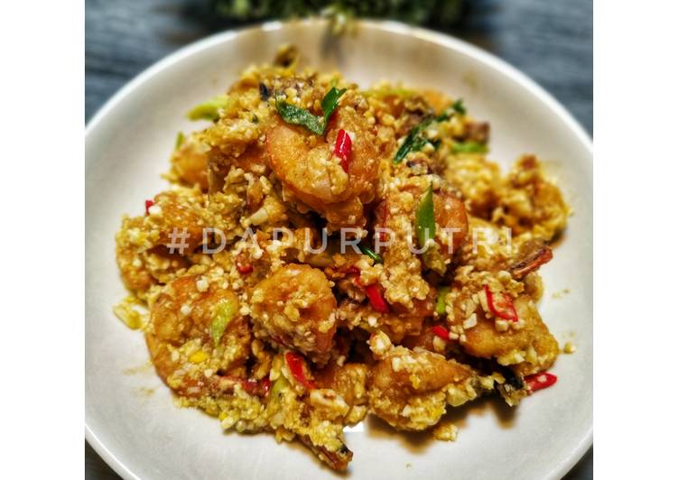 Udang Krispi Telur Asin | Crispy Shrimp with Salted Egg