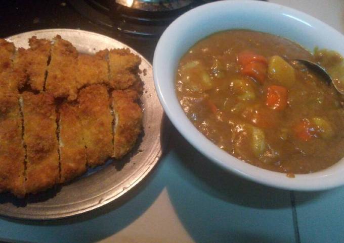 Chicken katsu curry foto resep utama