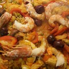 Una foto de Paella de cumpleaños
