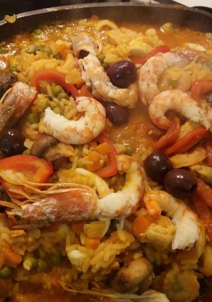 Una foto de Paella de cumpleaños