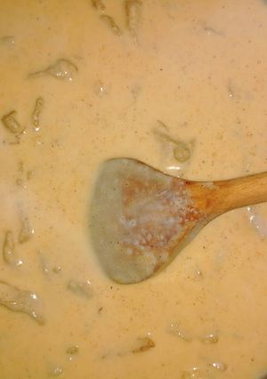 Tejszínes borsos tokány recept fotója
