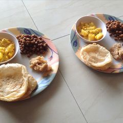 A picture of Kanjak Puja Thali.