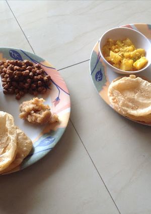 A picture of Kanjak Puja Thali.