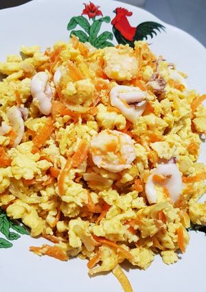 Foto resep Orek Telur Seafood