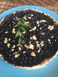 Una foto de Tarta de arándanos silvestres