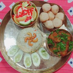A picture of Peanut Potato Curry.
