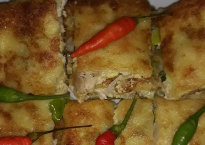 Martabak ayam telur(adonan kulit risoles)