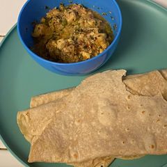 A picture of Methi paneer bhurji.