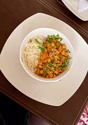 Una foto de Curry de garbanzos🍛