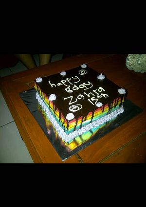 Foto resep Rainbow Cake Ulang Tahun Mudah
