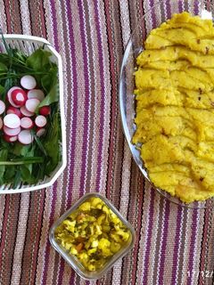 عکسی از دستور پوره سیب زمینی