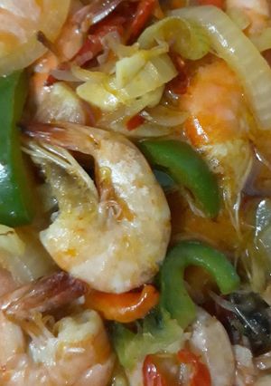 Foto resep Udang Saos Padang Pedas