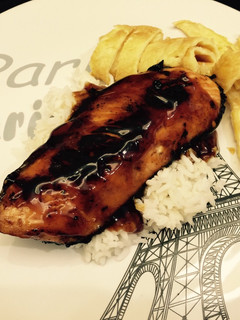 Foto resep Salmon Teriyaki rice