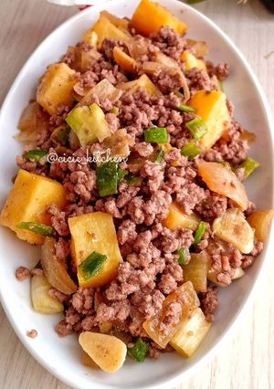 Foto resep Daging giling masak kecap
