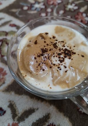 صورة لوصفة كابتشينو في البيت
