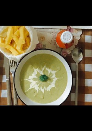 Hình của món Soup măng tây cua 🦀🦀🦀.